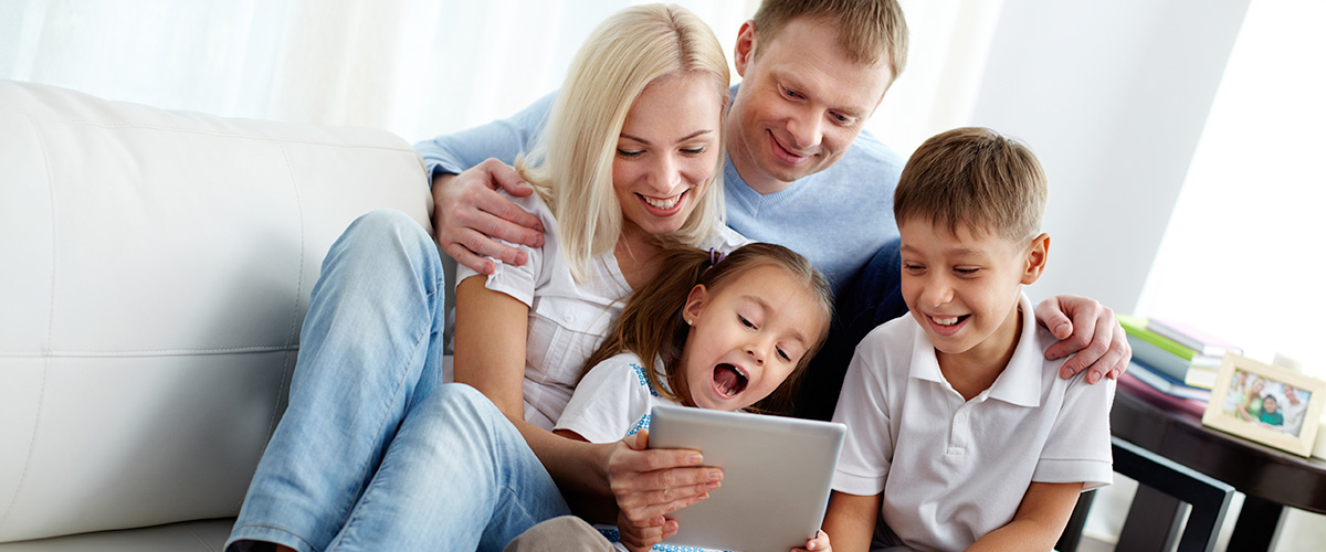 Family using EZ-Mortgage-Payment-Table to calculatate monthly mortgage payment
