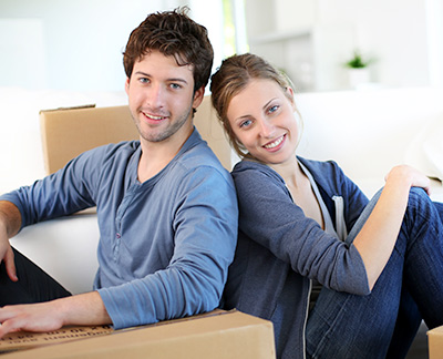 Young couple asking mortgage qualifying questions