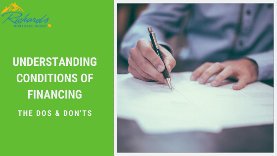 Understanding Conditions of Financing   The Dos & Don'ts