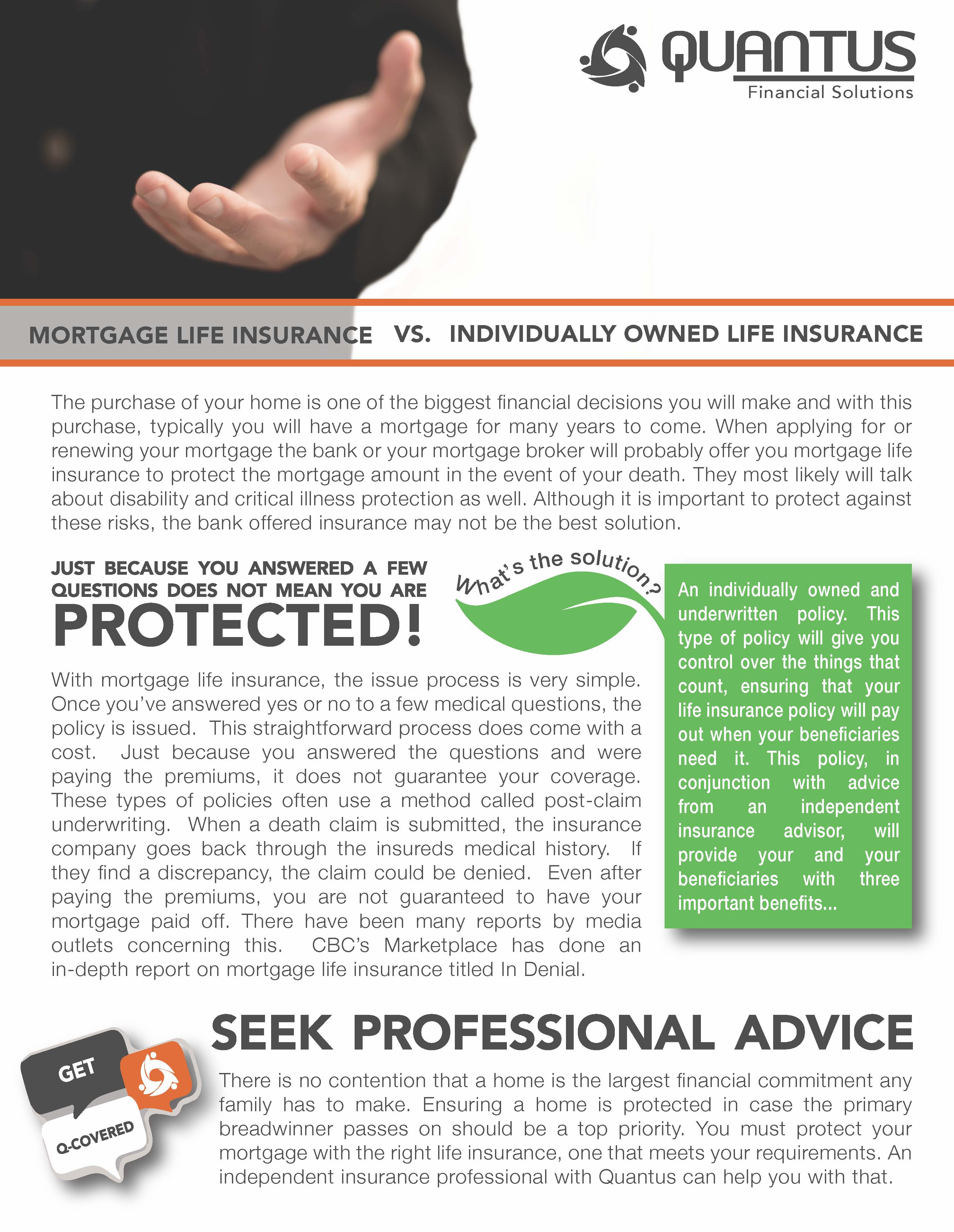 Mortgage Life Insurance